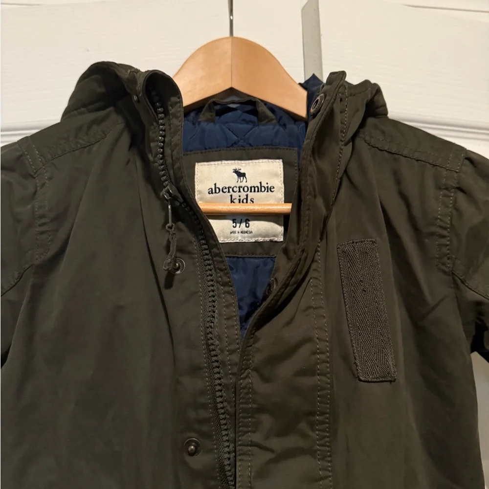 Abercrombie Kids Olive Hooded‎ Fall/Winter Jacket